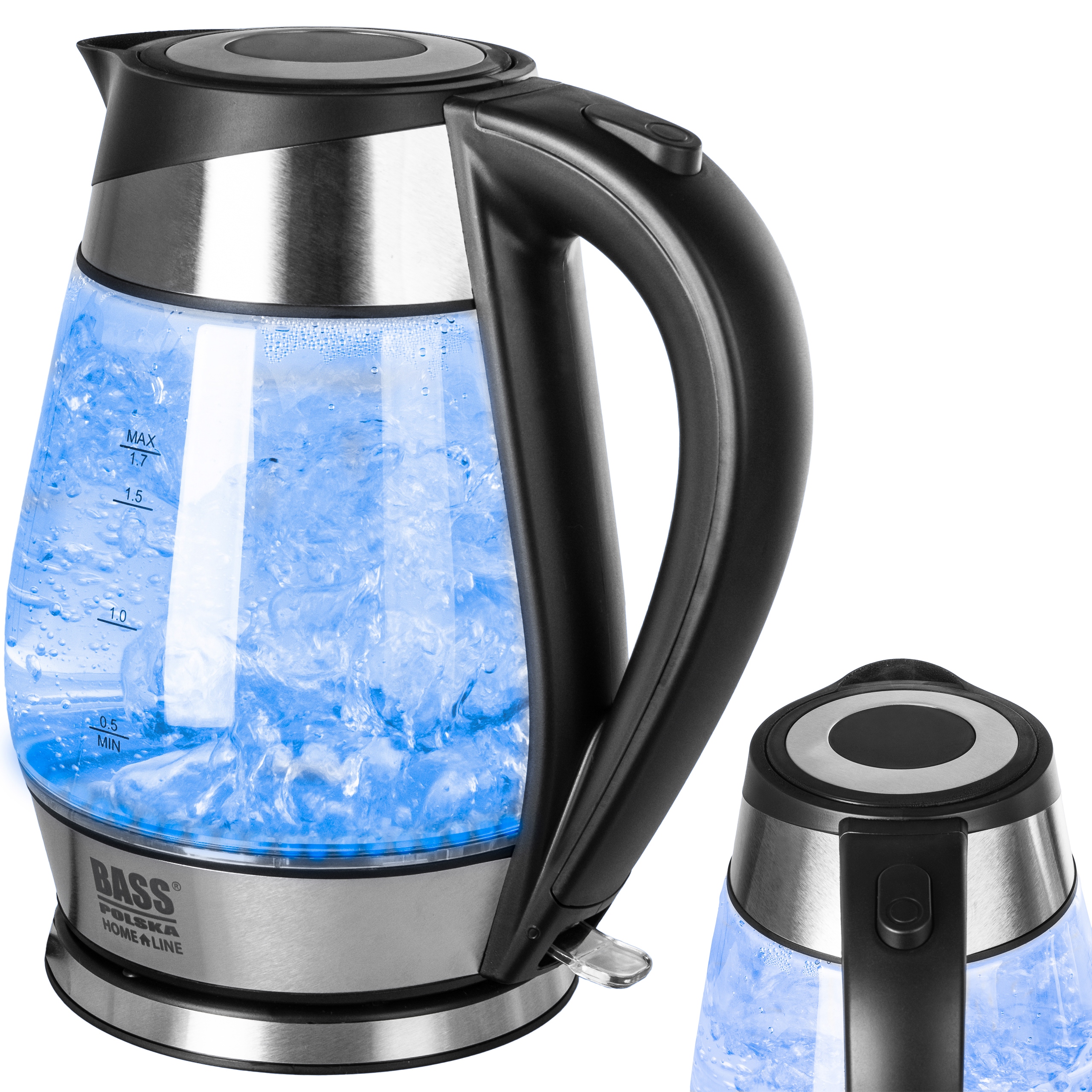 Rýchlovarná kanvica Bass BH10361 220 W 1,7 l priehľadná